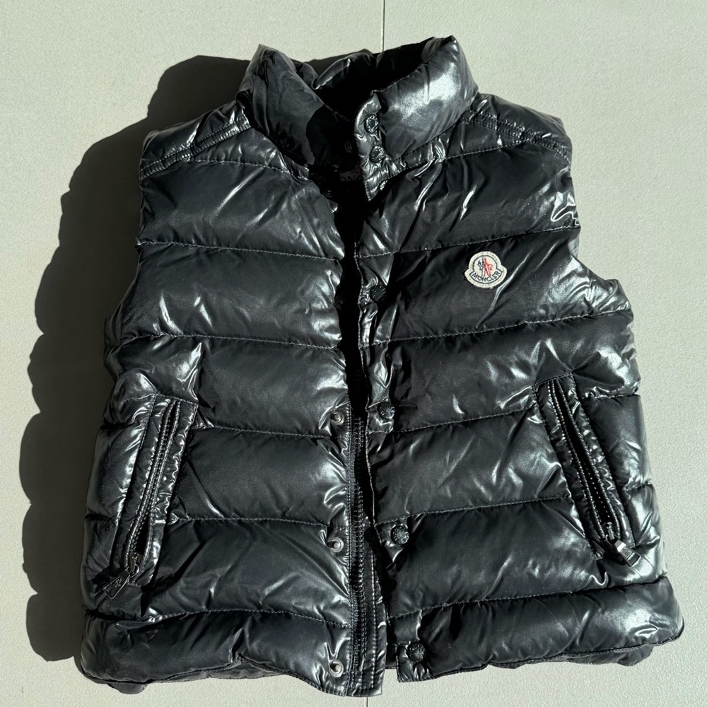 Moncler Glossy Black Puffer Vest